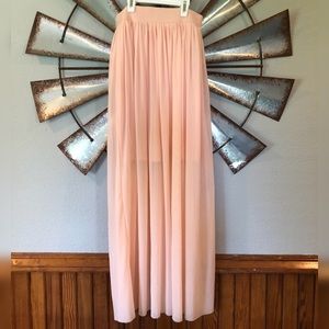 Forever 21 Pink Maxi Skirt